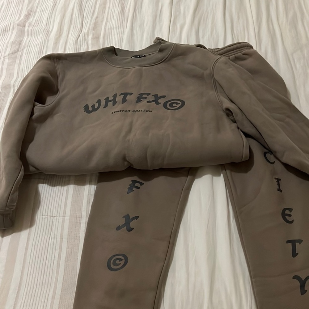 White fox sweatsuit